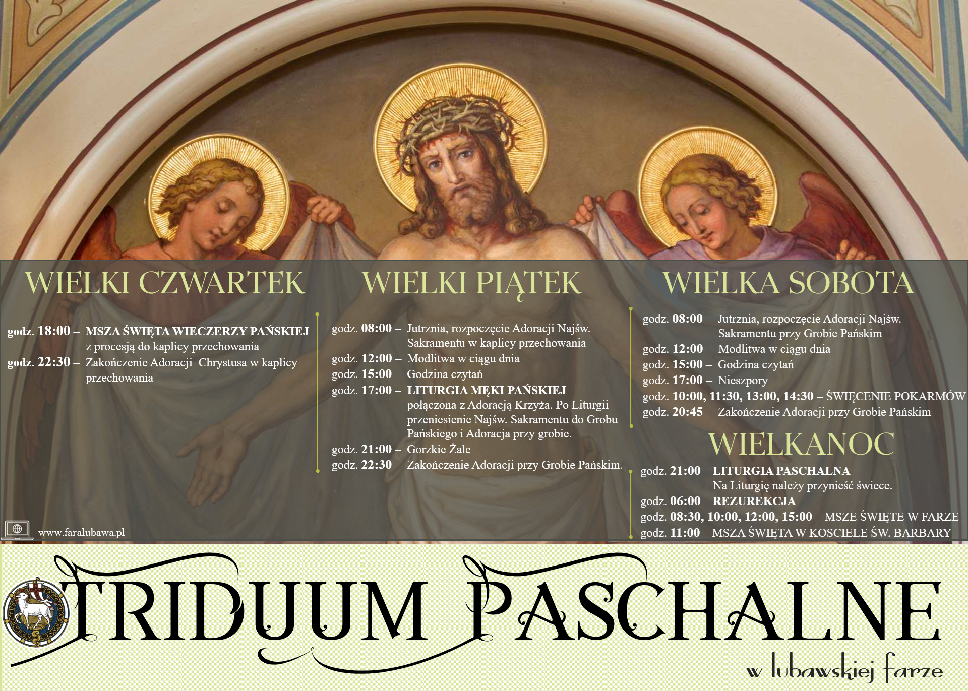 You are currently viewing Celebracje Liturgiczne Triduum Paschalnego w lubawskiej farze A.D. 2025