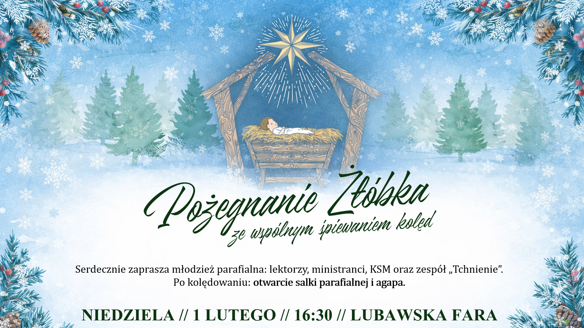You are currently viewing „Pożegnanie żłóbka” – zaproszenie na wspólne śpiewanie kolęd